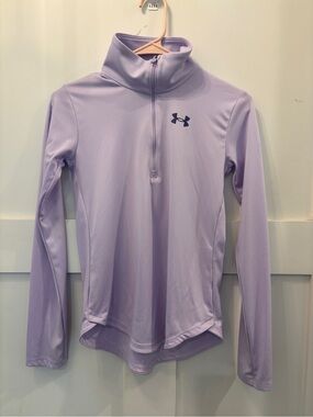 Under Armour Lavender Long-Sleeve Quarter-Zip Pullover